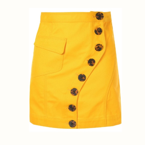 Acler Golding Denim Marigold Skirt - Picture 1 of 11